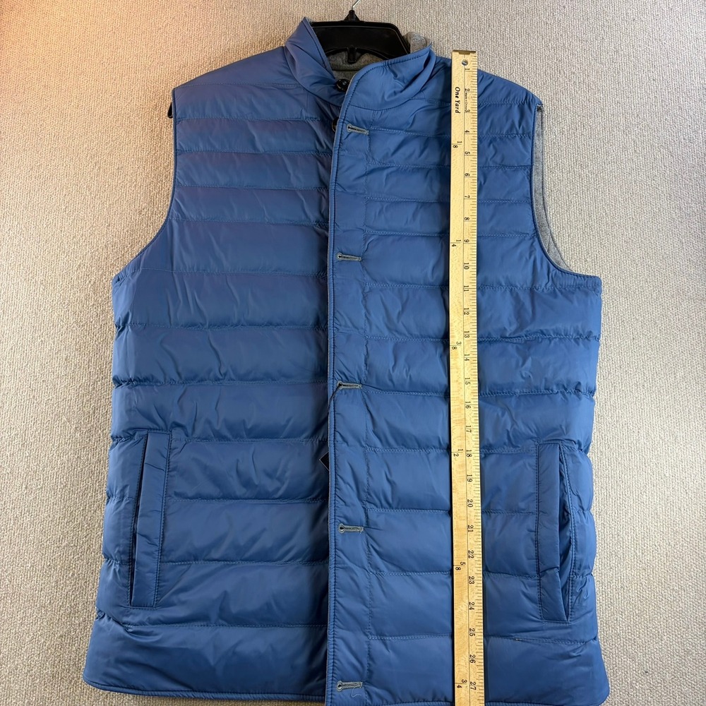 NWT Peter Millar Collection Mens M Blue Quilted Vest Reversible FLAWED READ DESC - Picture 12 of 16